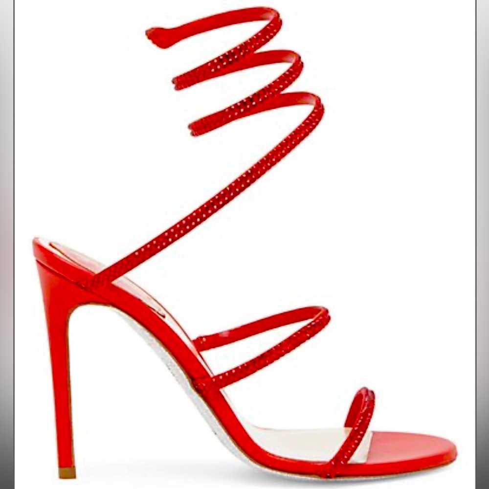 Rene Caovilla Cleo Crystal embellished wrap sandals